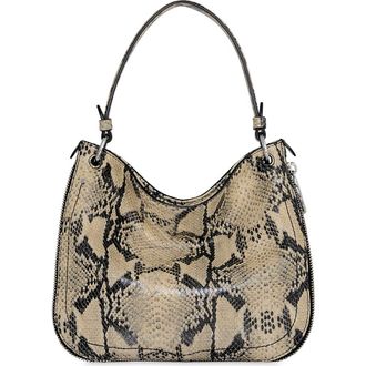 Rebecca Minkoff Durango Snakeskin Embossed Leather Crossbody Bag in Natural at Nordstrom Rack