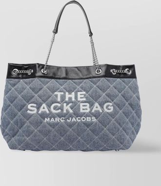 Marc Jacobs denim quilted chain shoulder bag