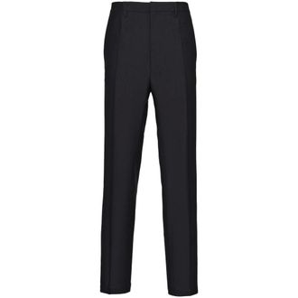 Prada Pantalones rectos con banda lateral - Trousers - Hombre - Negro - L