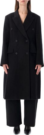 STUDIO NICHOLSON Double-Breasted Mid-Thigh Coat