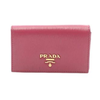 Prada Pre-owned Wallets, female, Pink, Size: ONE SIZE Pre-owned Card case