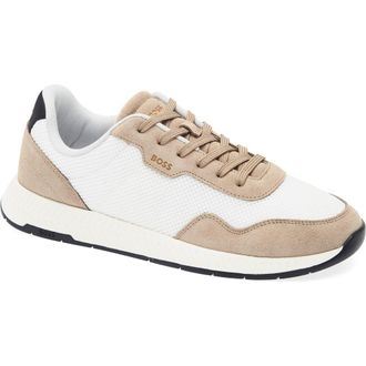 BOSS Titanium Low Top Sneaker in Medium Beige at Nordstrom Rack, Size 12Us / 11Uk