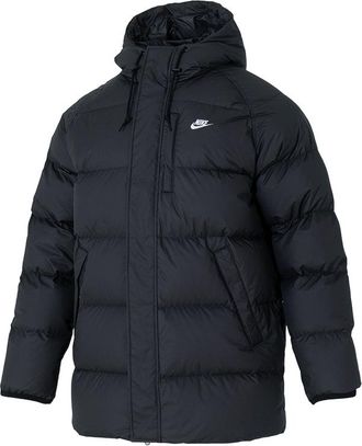 Nike Sportswear Club Therma-FIT Parka Asia Sizing Black White IB2974-010