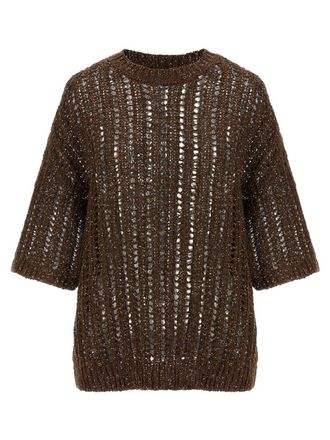 Brunello Cucinelli Rustic Dazzling Net Jersey