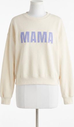 Z Supply Mama Sweatshirt In Vanilla Ice