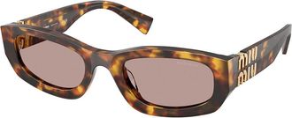 Miu Miu MUB04S 14L20I Womens Sunglasses Tortoiseshell Size 53