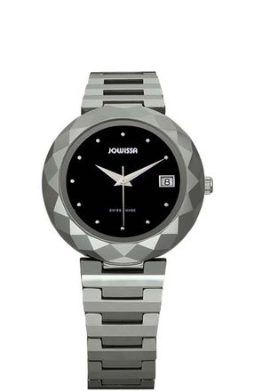Jowissa Womens Soletta Black Watch - Silver - One Size