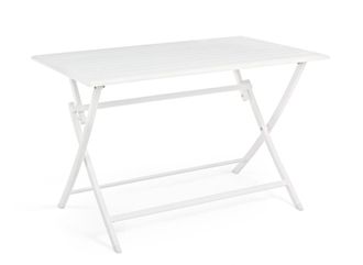 BIZZOTTO Mesa plegable en aluminio color blanco 110x70