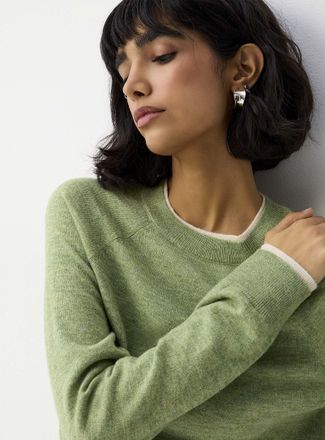 Vero Moda Womens Contrasting trim overlaid effect sweater