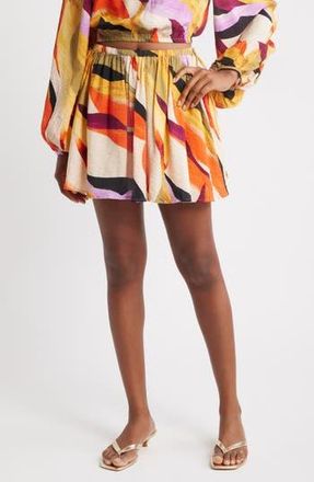 Vero Moda Tilly Miniskirt in Cloud Dancer Aop Abs at Nordstrom Rack, Size X-Small