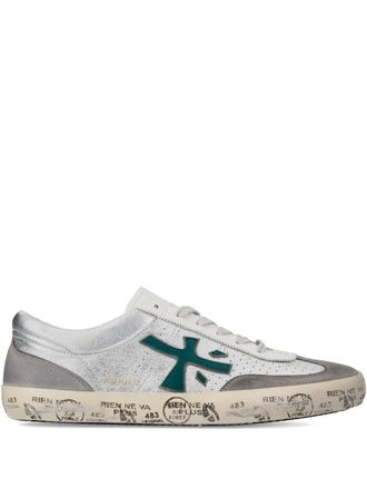 Premiata David lace-up sneakers - men - Calf Leather/Rubber/Fabric - 45 - Grey