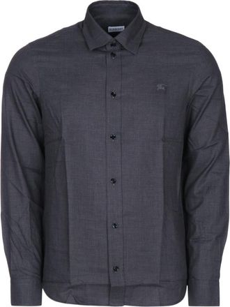 Burberry Grey Relaxed Check Shirt