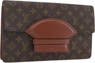 Louis Vuitton Pre-owned Clutches, female, Brown, Size: ONE SIZE Pre-owned Clutch