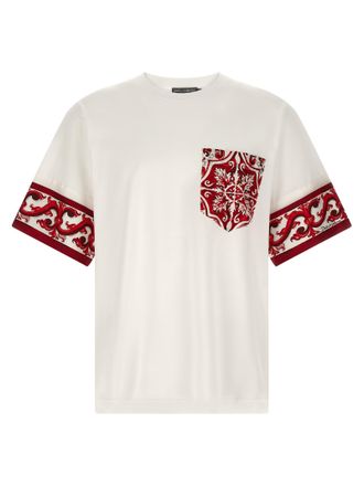 Dolce & Gabbana Red Cotton Mens T-Shirt