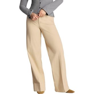 Spanx SPANXsupersmooth Stretch Twill Wide Leg Pant in Sandbar at Nordstrom, Size X-Small