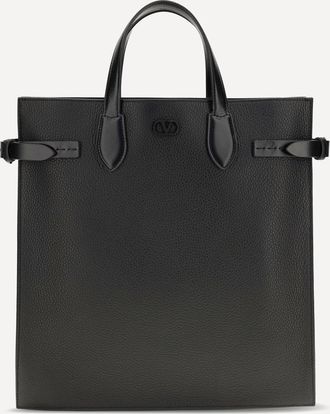 Valentino Garavani Borsa Shopping Antibes media in pelle granata Man UNI
