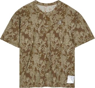 SATISFY Space-o Camouflage Stretch-jersey T-shirt - Multicoloured 1 - XL