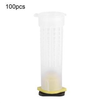 OEM Kit De Copas De Cr&iacute;a Para Apicultura 50/70/100, Jaulas Para Abejas Reina, Equipo De Herramientas Para Apicultura, Pl&aacute;stico Y (100 Piezas)