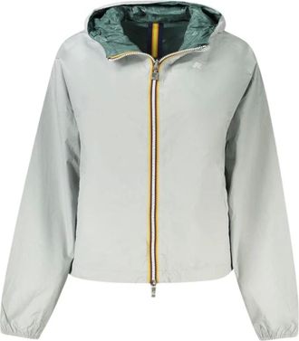 K-Way K-Way, Light Jackets, female, Green, Size: M Reversible Gray Women Jacket