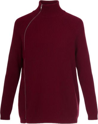 Alpha Studio Cardigan con scollo a imbuto - Rosso