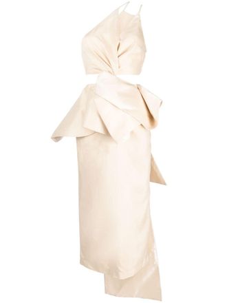 Cult Gaia Abito asimmetrico Maee - Toni neutri