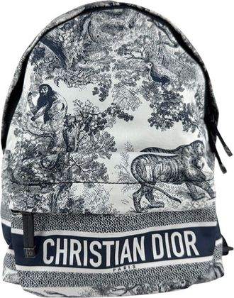Dior Black Navy Nylon Backpack (Pre-Owned)