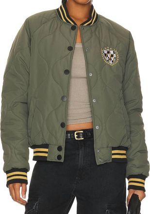 Beach Riot Flight Jacket In Olive