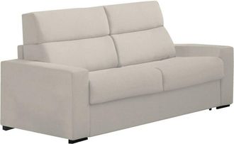 Dmora Dmora - Sof&aacute; Cama 2 Plazas None, Sof&aacute; Convertible Para Sal&oacute;n, Acolchado, Desenfundable, Calidad 100% Made In Italy, 180x95 H100 Cm, Beige