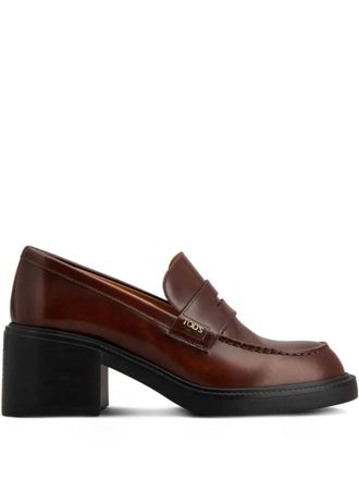 Tod's Brown Leather Loafers