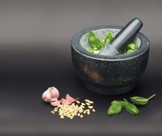 MasterClass Maja y mortero en granito negro