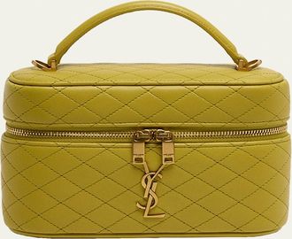 Saint Laurent Gaby Vanity Quilted Leather Bag