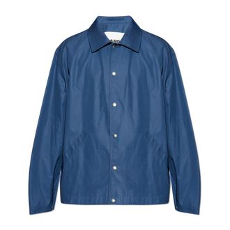Jil Sander Heren, Jassen, Blauw, Maat: XL Katoen