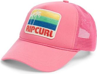 Rip Curl Mixed Revival Trucker Hat in Hot Pink at Nordstrom