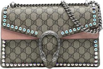 Gucci Pre-owned Shoulder Bags, female, Beige, Size: ONE SIZE Pre-owned Fabric Shoulder Bag