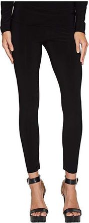 Norma Kamali Cropped Leggings Womens Casual Pants Black : LG 26, Polyester/Spandex