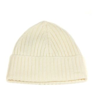 KANGRA Accessoires, Heren, Wit, ONE Size, Kasjmier, Geribbelde Kasjmier Beanie