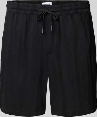 Only & Sons Regular Fit Shorts mit Leinen-Anteil in Black, Größe XXL