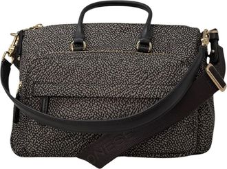 Borbonese Borsa Bauletto M - Bags - Mujer - Negro - ONE SIZE