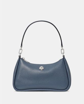 Kate Spade New York Womens Kayla Shoulder Bag - Navy Leather - One Size