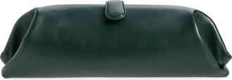 Bottega Veneta Leather East/West Clutch in 3270 Alpi Green-Brass at Nordstrom