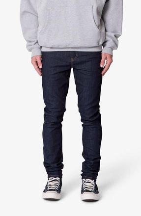 mnml Raw Skinny Jeans in Rinsed Indigo at Nordstrom, Size 28
