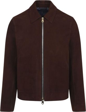 Paul Smith Giacca-camicia con zip - Rosso