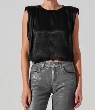 Astr Isola Top In Black