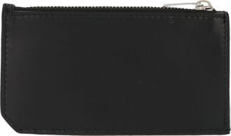 Saint Laurent Monogram Leather Card Case - Black