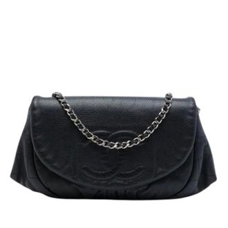 Chanel Pre-owned Crossbody Bag - Dames - Pre-owned - Zwart - Maat: ONE Size Leer
