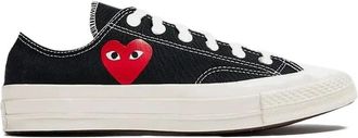Comme Des Garçons Chucky Taylor 70 Small Red Heart Low Top Sneakers. Shoes