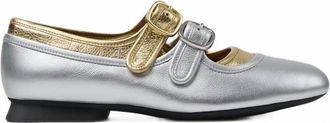 Camper Womens Casi Myra Ballet Flats In Grey Gold