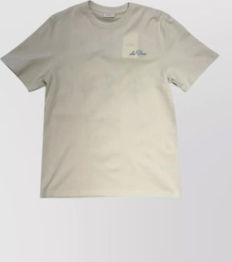 Les Deux wild flower floral embroidery crew neck t shirt