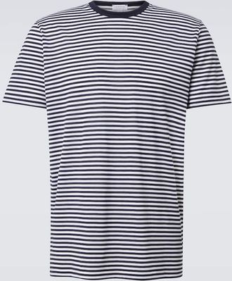 Sunspel T-shirt in jersey di cotone a righe