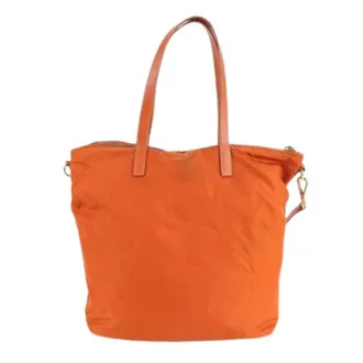Prada Pre-owned Tote Bags, female, Orange, Size: ONE SIZE Pre-owned Vintage Tote Bag